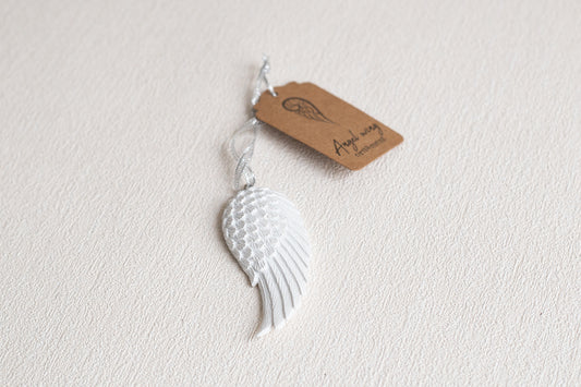 Glitter Angel Wing Hanging Decoration